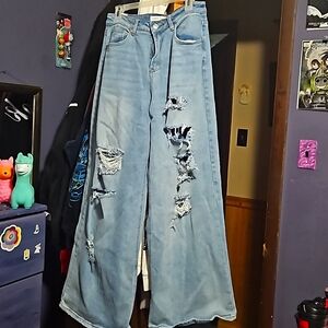 High waist Wide leg jeans